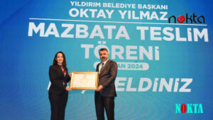 Yıldırım Belediye Başkanı Oktay Yılmaz mazbatasını aldı