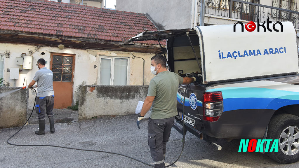 Yıldırım’da ilaçlama çalışmaları devam ediyor